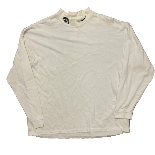 00’s Nike Iowa Hawkeyes White Mock Neck Longsleeve Shirt - XLarge - 24" x 30"