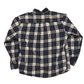 St John’s Bay Blue Red White Button Down Cotton Flannel Shirt - XLarge - 24" x 31"