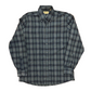 90’s Geno Gene Ostro Poly Cotton Blue Button Up Shirt - Large - 22.5" x 31"