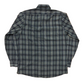 90’s Geno Gene Ostro Poly Cotton Blue Button Up Shirt - Large - 22.5" x 31"