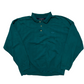 Dockers Turquoise Teal Quarter Button Up Collared Sweatshirt - XLarge - 27" x 29"