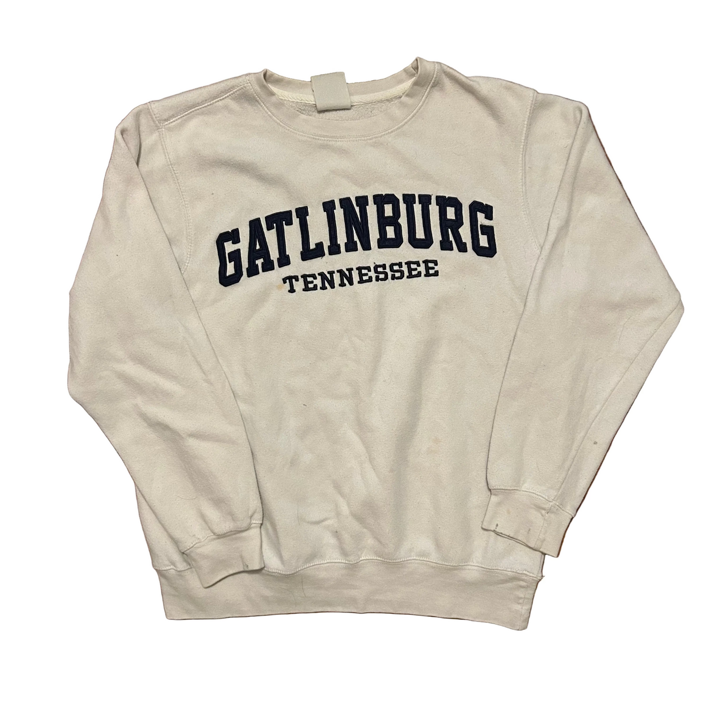 Pacific and Co Gatlinburg Tennessee White Crewneck Sweatshirt - Large - 23" x 25"