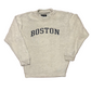 Austins Inc Boston Massachusetts Towel Fleece Grey White Crewneck Sweatshirt - XLarge - 25" x 29"