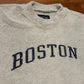 Austins Inc Boston Massachusetts Towel Fleece Grey White Crewneck Sweatshirt - XLarge - 25" x 29"