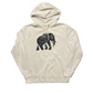 Banana Republic Elephant White Hoodie Sweatshirt - XLarge - 24" x 28"