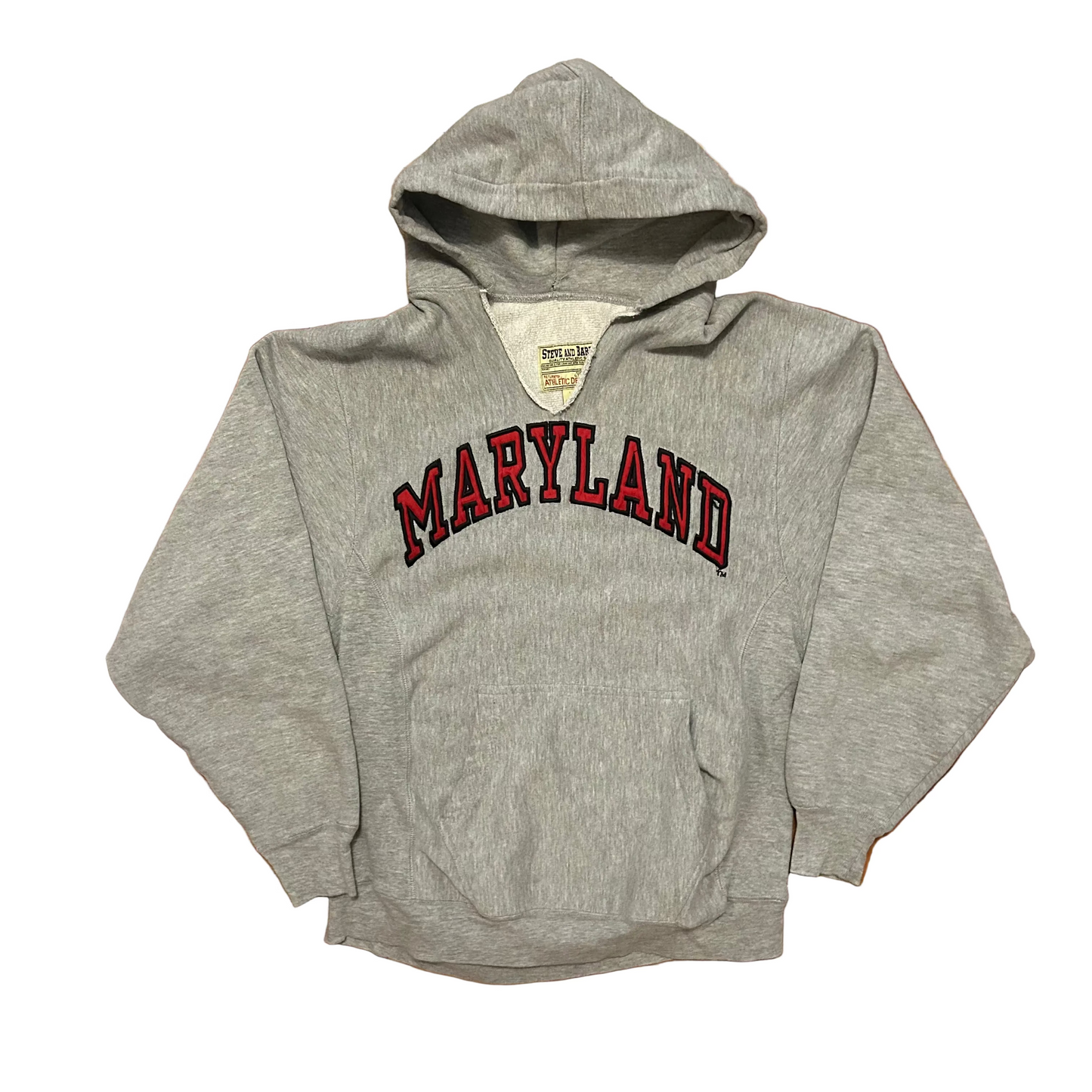 Steve and Barry’s Maryland Grey Hoodie Sweatshirt - Medium - 20" x 27.5"