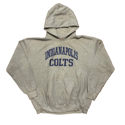 Indianapolis Colts NFL Football Grey Hoodie Sweatshirt - XLarge - 28.5" x 29"
