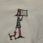Jerzees Adopt a Dog White Hoodie Sweatshirt - Large - 22" x 27"