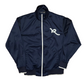 Rocawear Navy Blue White Zip Up Track Jacket Sweatshirt - XLarge - 24" x 28.5"