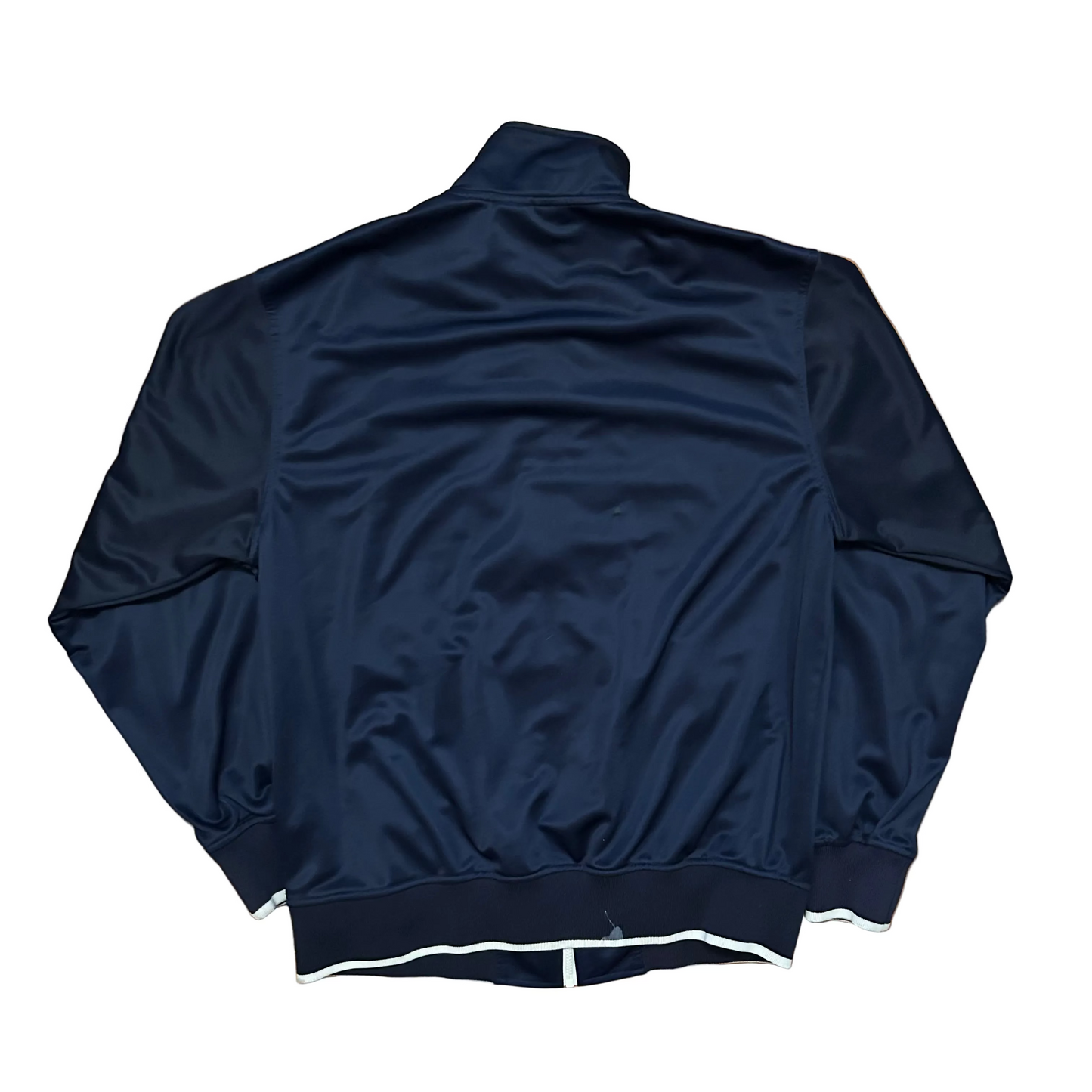 Rocawear Navy Blue White Zip Up Track Jacket Sweatshirt - XLarge - 24" x 28.5"
