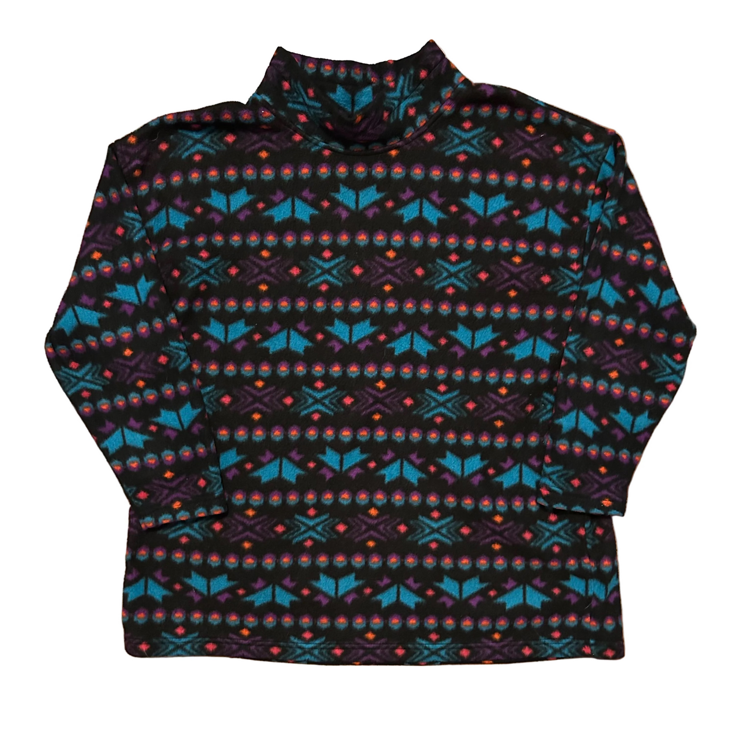Northwest Blue Woman Fleece Mock Neck Sweatshirt - XLarge - 26" x 32"