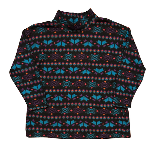 Northwest Blue Woman Fleece Mock Neck Sweatshirt - XLarge - 26" x 32"