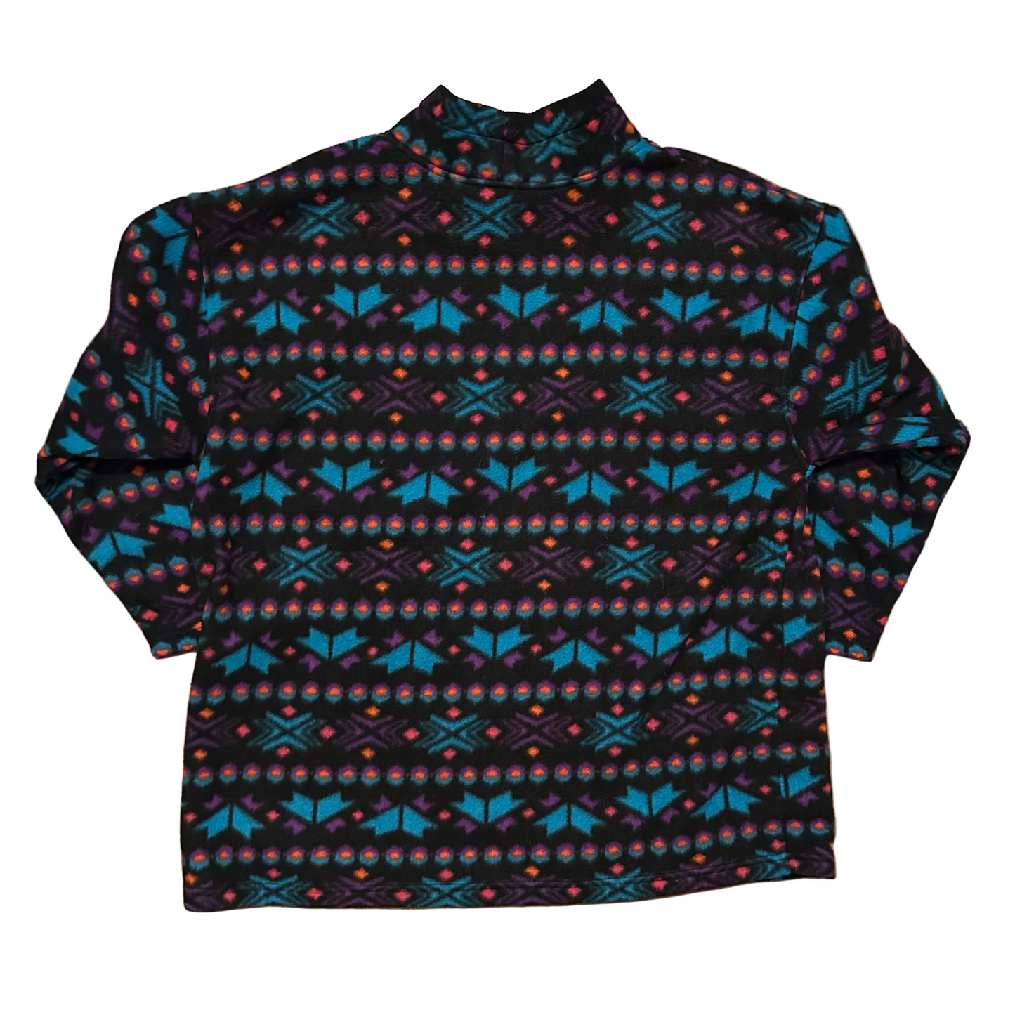 Northwest Blue Woman Fleece Mock Neck Sweatshirt - XLarge - 26" x 32"