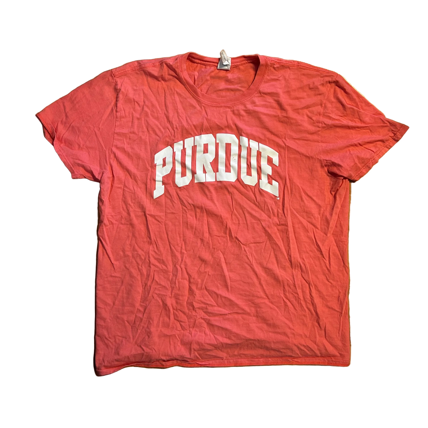 Pink Orange Purdue University Tshirt - Large - 23" x 29"