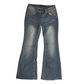 Angels Bedazzled Denim Boot Cut Jeans - Tagged 13 - 30" x 31"