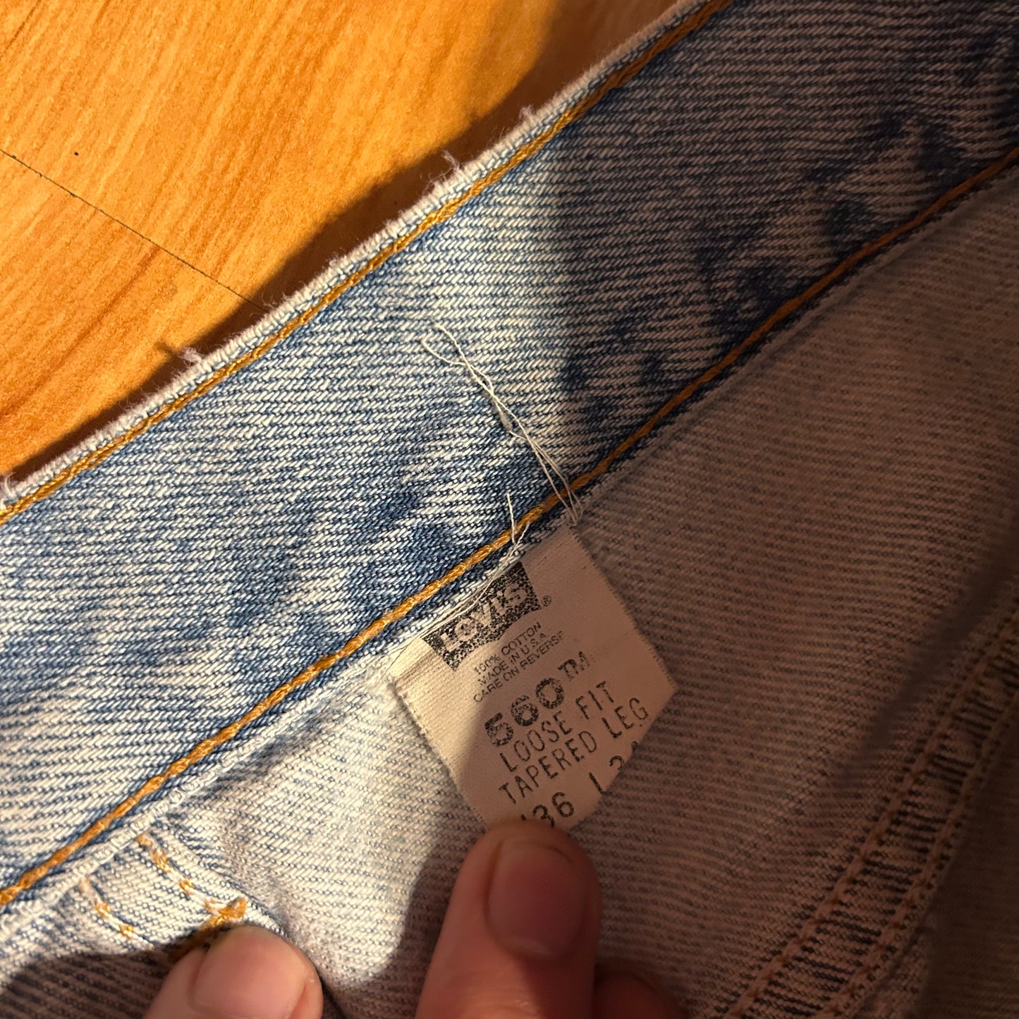 90's Levi 560 Denim Jeans - 34" x 33"