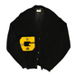 70’s Oxford Shop Alpaca Wool Lord Jeff Black Varsity G Knit Cardigan Sweater - Large - 22" x 28.5"