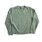 LL Bean Cotton Green VNeck Sweater - Small - 18" x 20.5"
