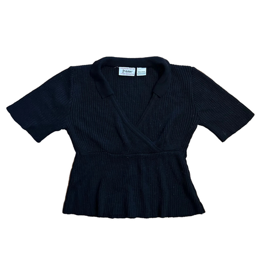 Jr S Cyber Generation Black Acrylic Shirt Top - XSmall - 16" x 18.5"