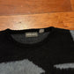90’s Saturdays Acrylic Wool Nylon Black Grey Knit Sweater - XLarge - 24" x 26"