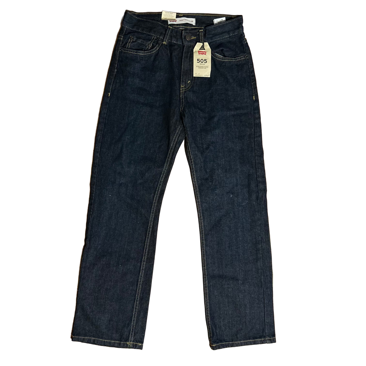 Brand New NWT DS Levi 505 Denim Jeans - Tagged 14 Slim - 26" x 27"