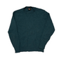 80/90’s Robert Bruce Teal Turquoise Knit Sweater - Large - 22" x 27"