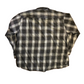 Towncraft Cotton Plaid Grey Shirt - XLarge - 25.5" x 29"