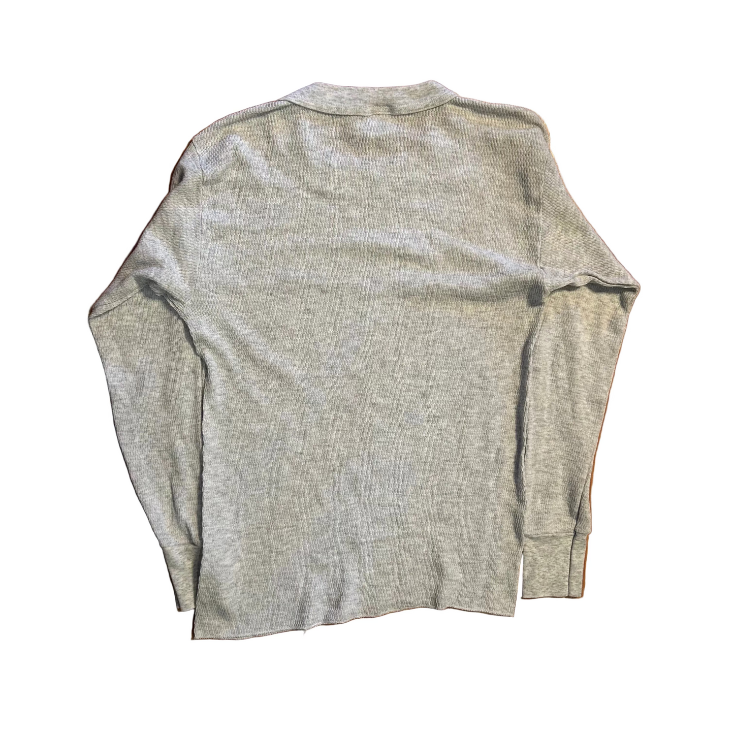80/90's USA Grey Longsleeve Thermal Shirt - XSmall - 16" x 24"