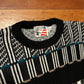 90’s Eagles Pride Black Green White Acrylic Knit Sweater - Large - 22" x 27"