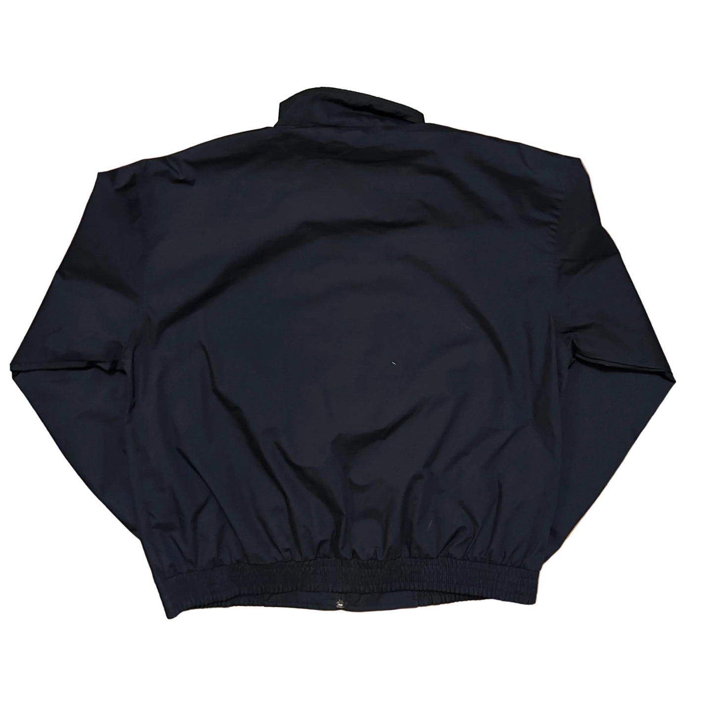 Port Authority Manitowoc Navy Blue Red Zip Up Windbreaker Rain Jacket - XLarge - 26" x 27.5"