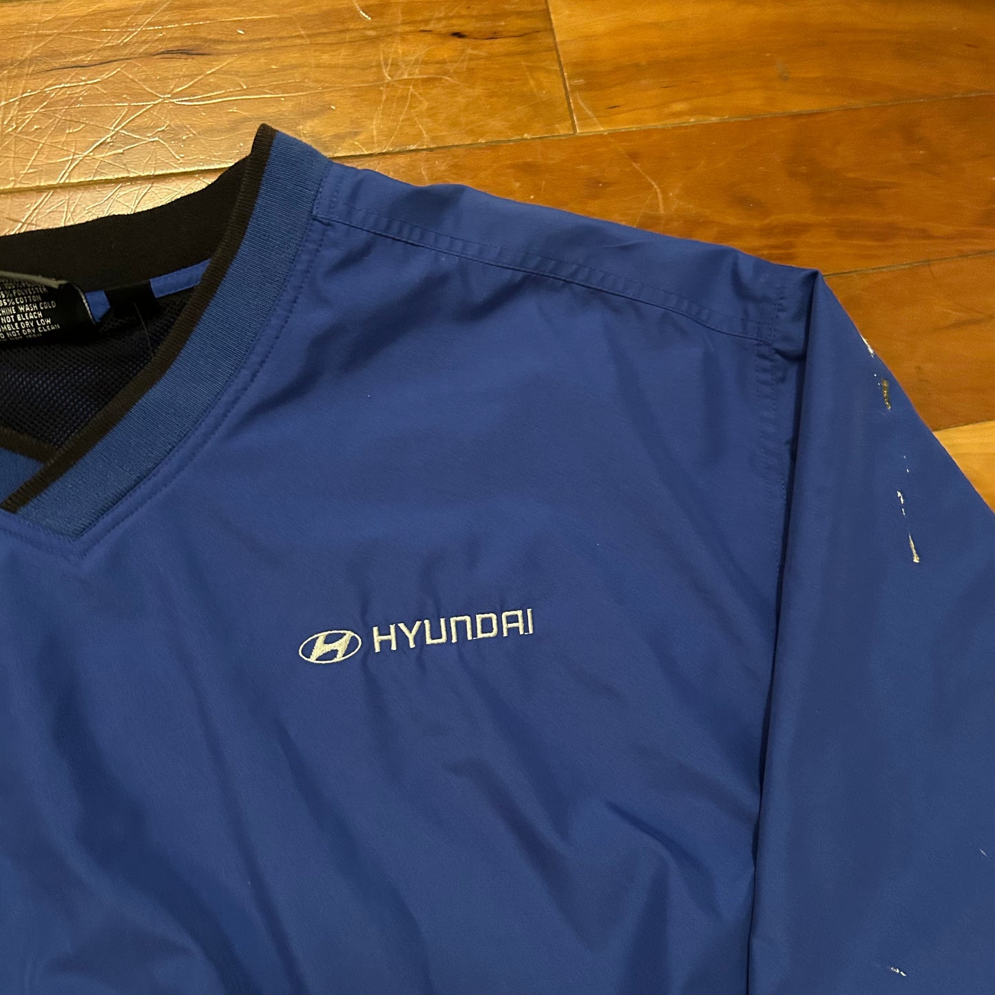 Hyundai Blue Windbreaker Pullover Jacket - XLarge - 26" x 29"