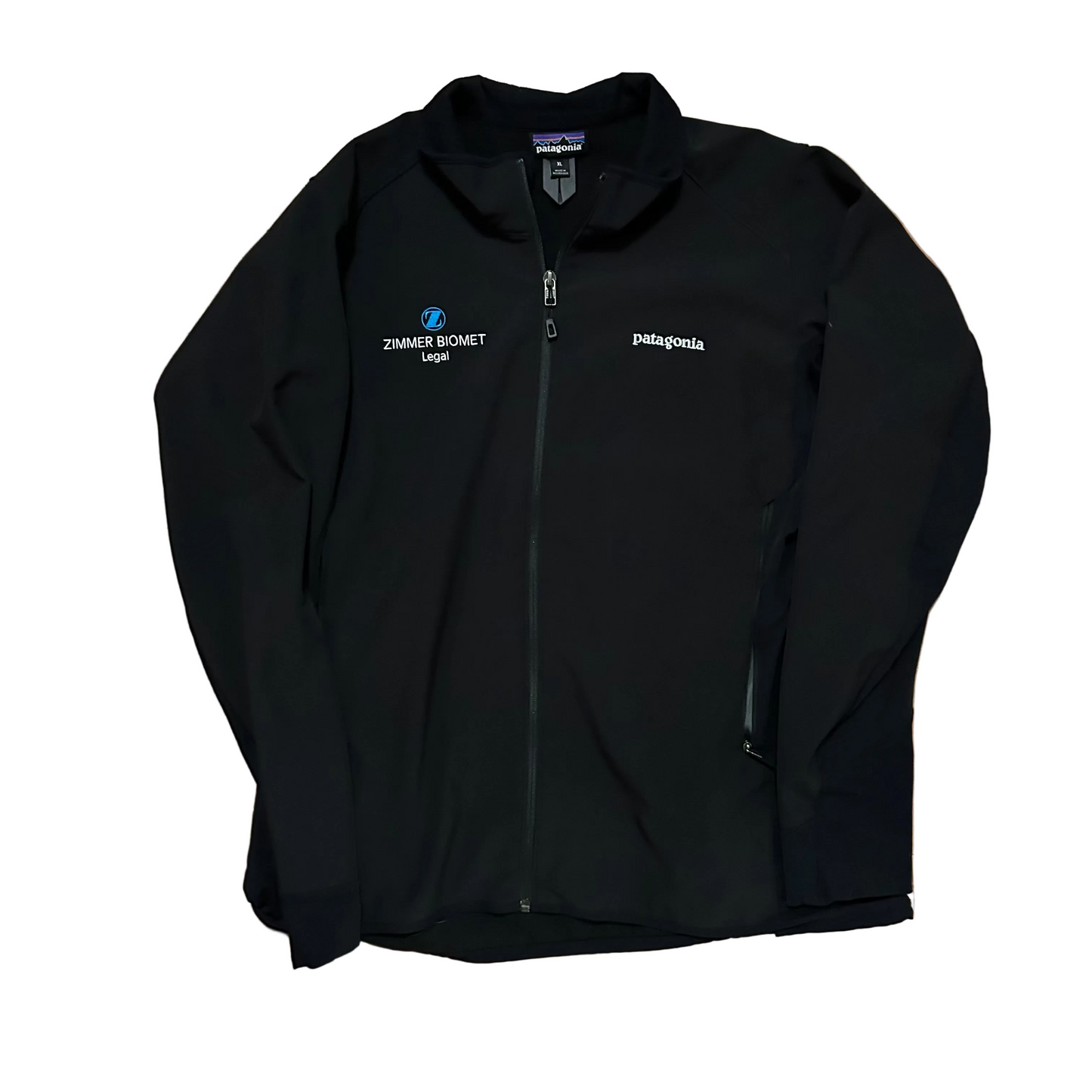 Phartagonia Polartec Zimmer Biomet Legal Black Zip Up Jacket - Large - 22" x 29"
