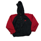 90’s Nike Red Black Hooded Zip Up Jacket - Kids - Large - 22" x 22"