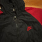 90’s Nike Red Black Hooded Zip Up Jacket - Kids - Large - 22" x 22"