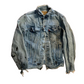 80/90's Levis Distressed Denim Jean Jacket - Small - 19" x 22"