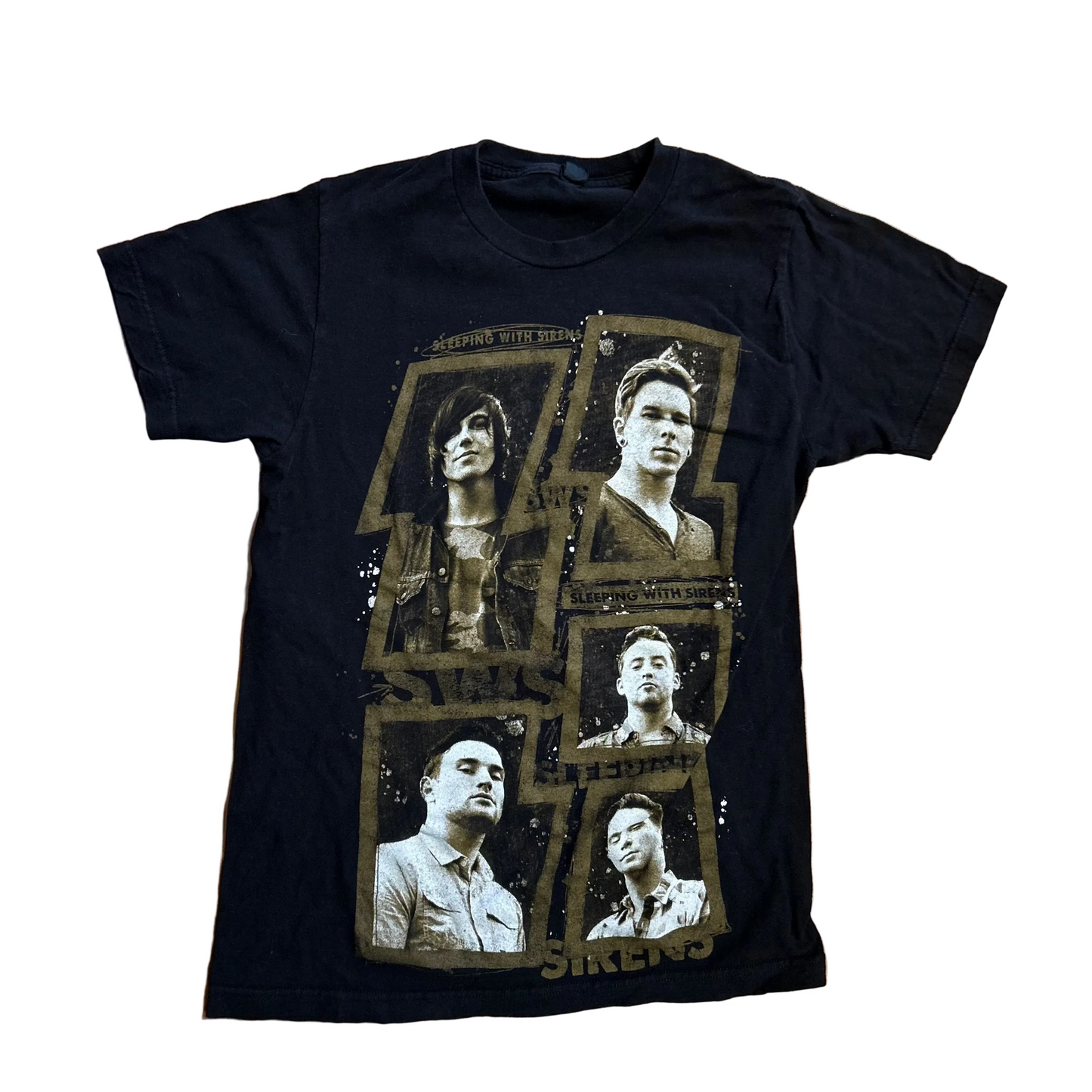 Sleeping With Sirens Black Music Tshirt - XSmall - 16.5" x 25"