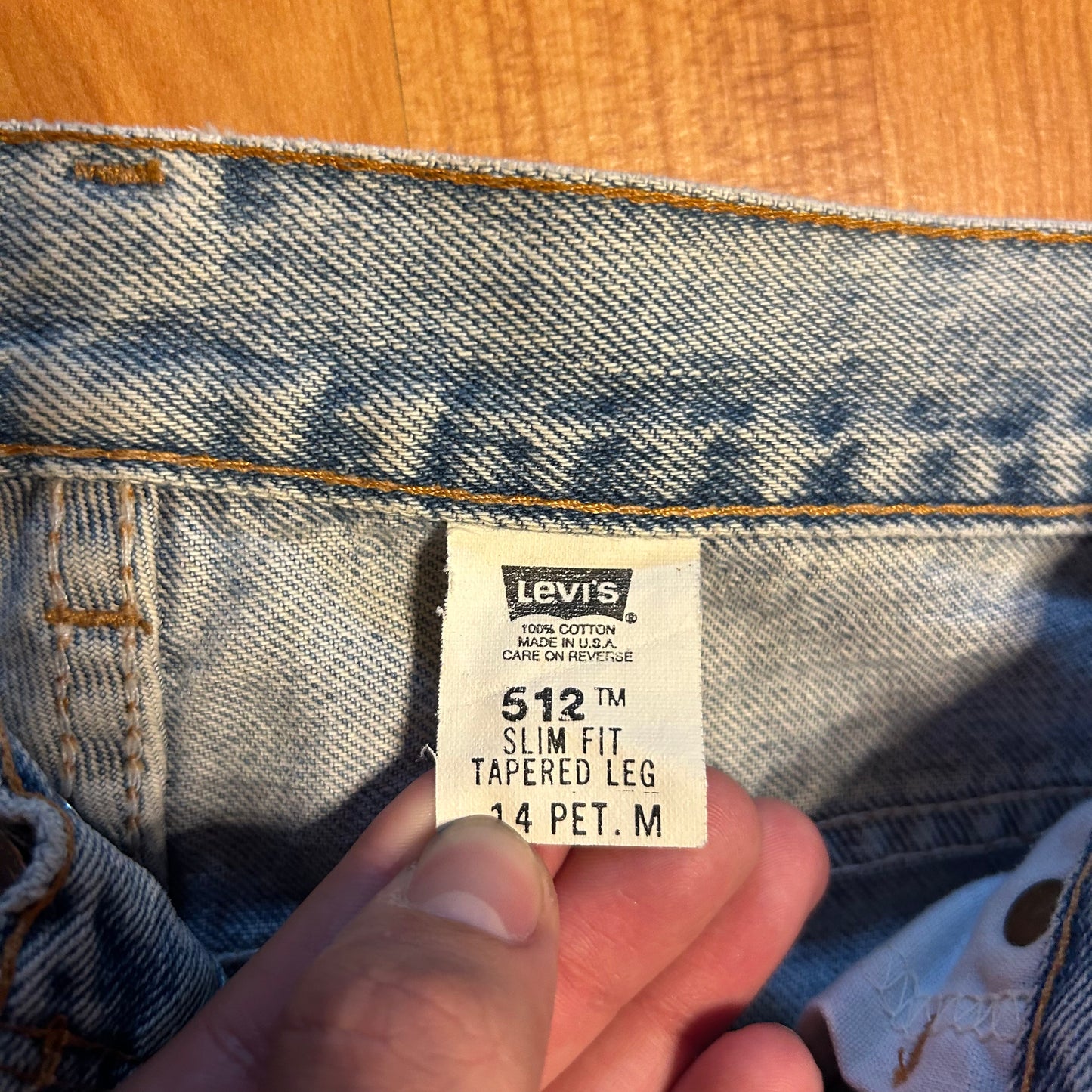 90's Levi 512 Denim Jeans - Tagged 14 Pet M - 30" x 27"