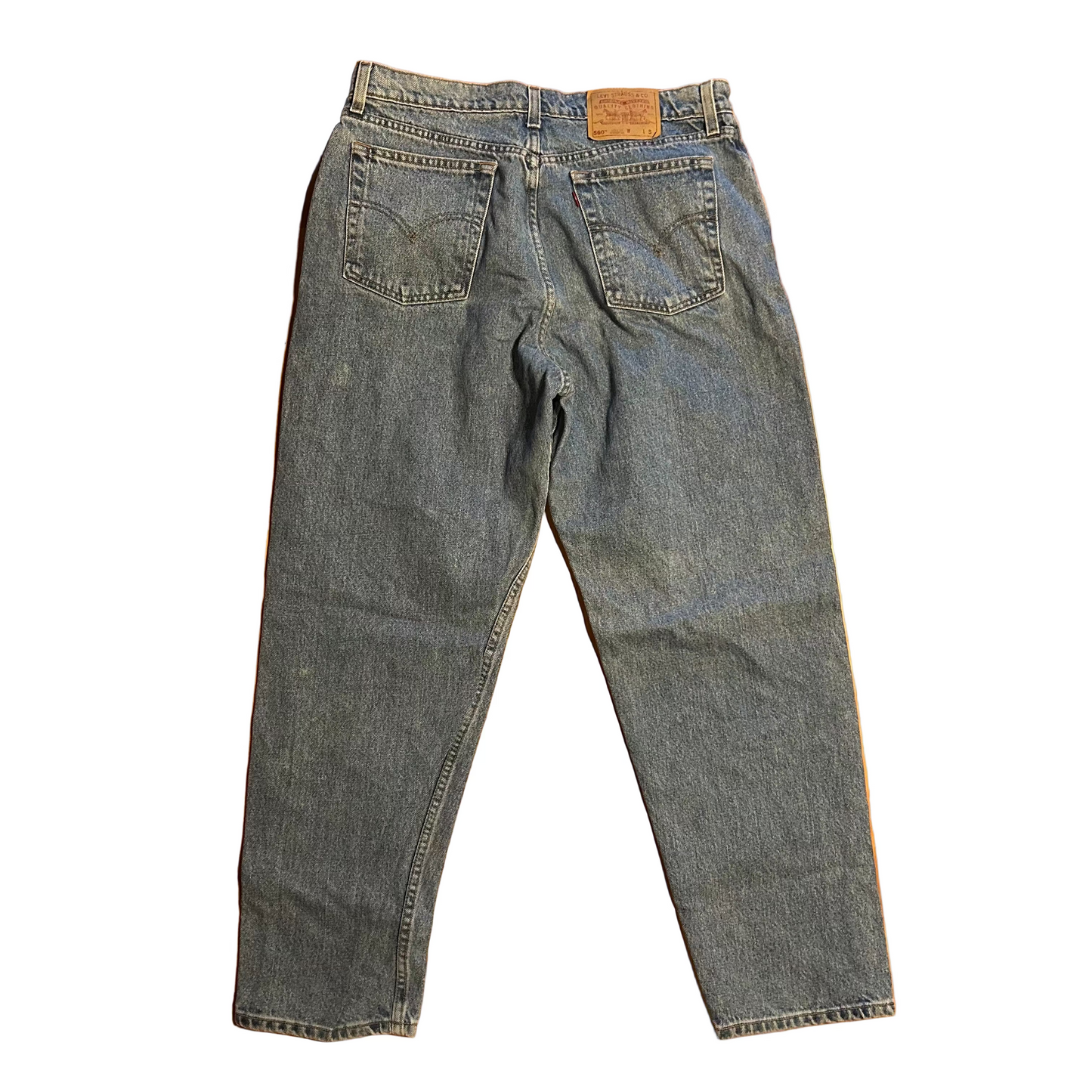 90's Levi 560 Denim Jeans - Tagged 14 Reg S - 34" x 30"