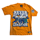 2008 WWE John Cena Never Give Up Orange Tshirt - XSmall - 17" x 25"