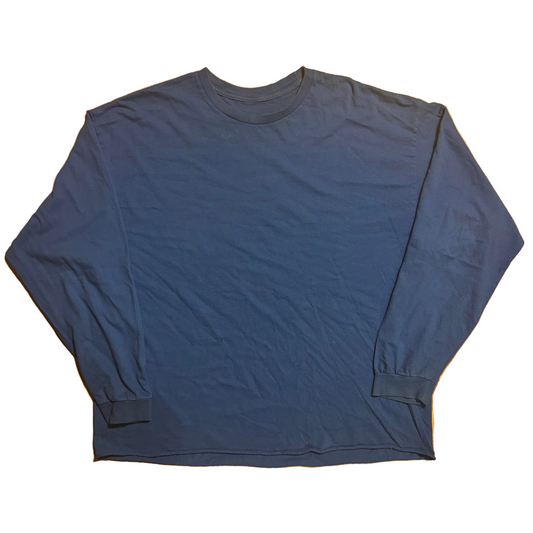 Blank Blue Longsleeve Shirt - Cropped XLarge - 26” x 28”