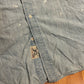 American Living Denim Painter Cutoff Button Up Collared Tanktop Shirt - XLarge - 27” x 32”