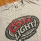 90/00’s FOTL Coors Light Silver Bullet Beer White Tshirt - Large - 22.5” x 28”