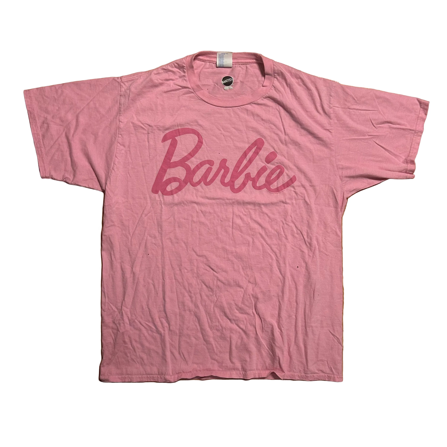 2019 Mattel Barbie Pink Tshirt - Medium - 21” x 27”