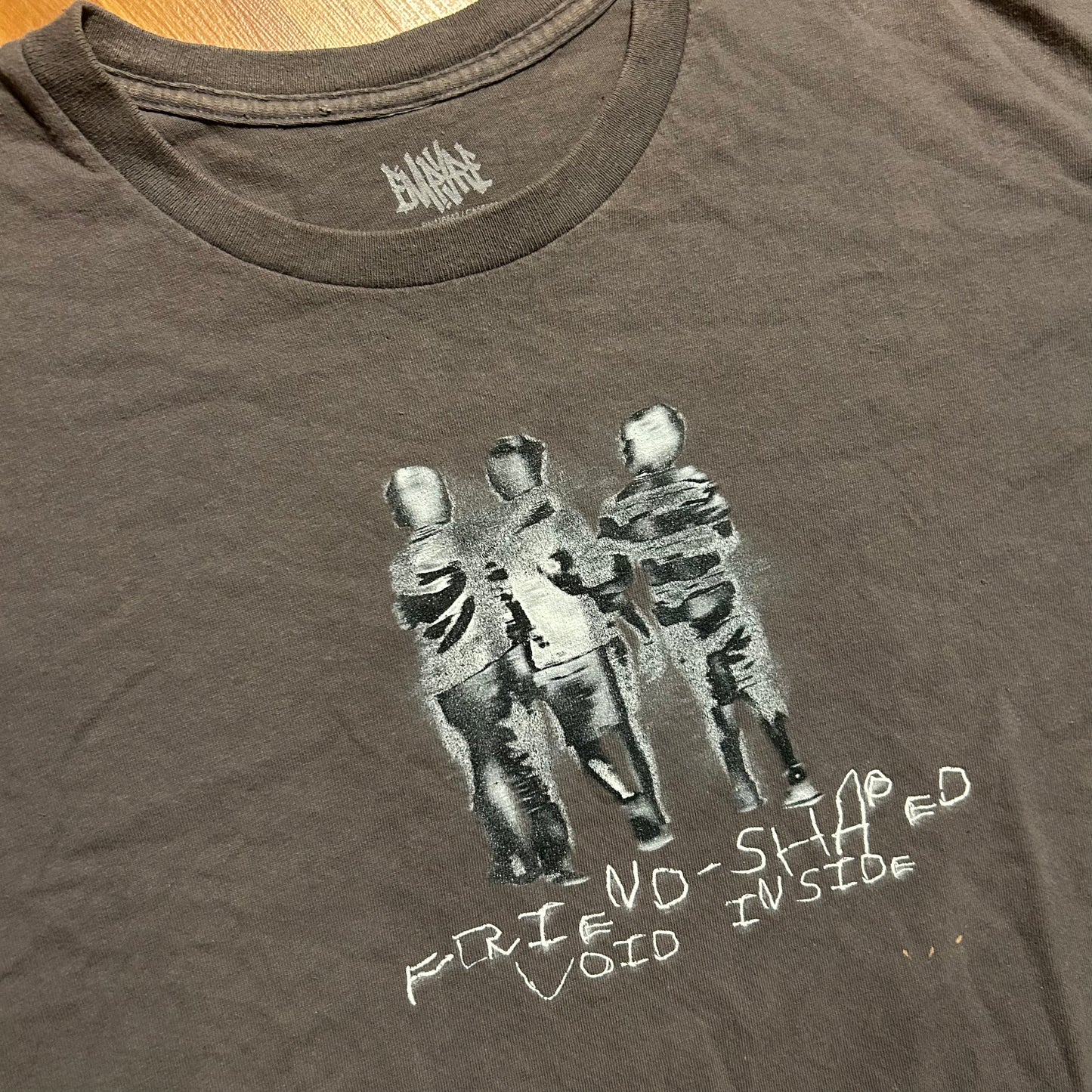 Empyre Friend Shaped Void Inside Grey Tshirt - Large - 22” x 27”