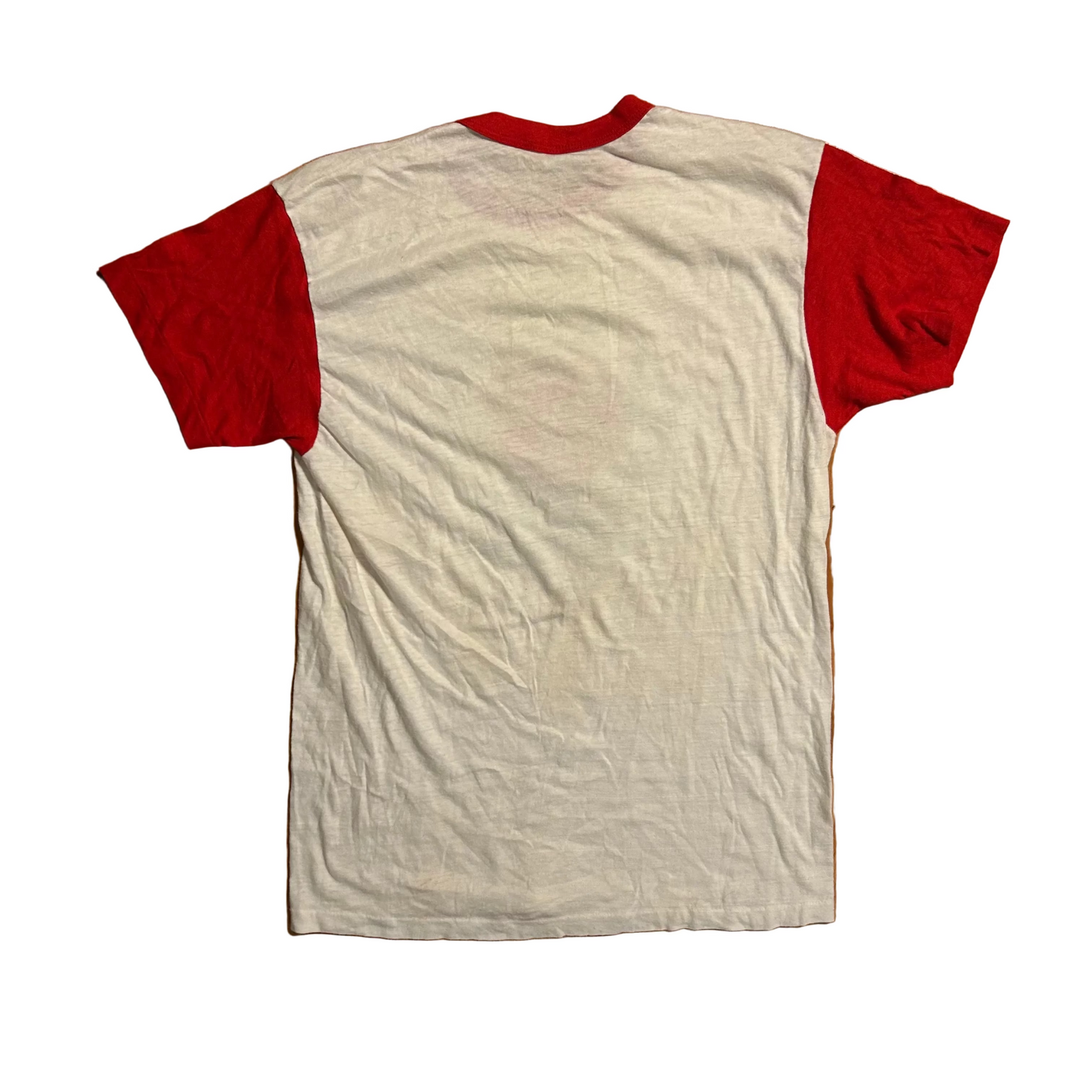 70’s Hanes Apple Us Indian Gloves 75 Big Ones Red White Tshirt - Small - 19” x 27”