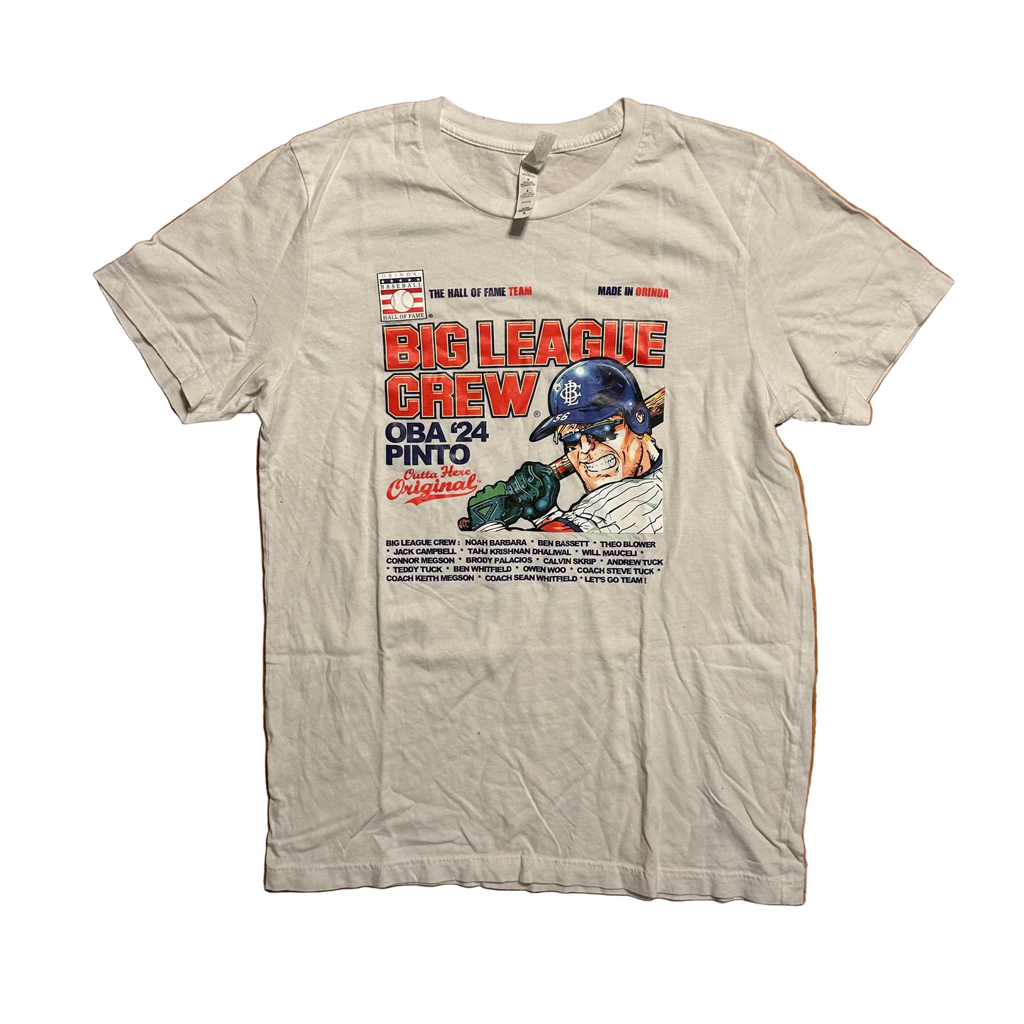 Big League Chew Parody Crew White Tshirt - Small - 19” x 27”