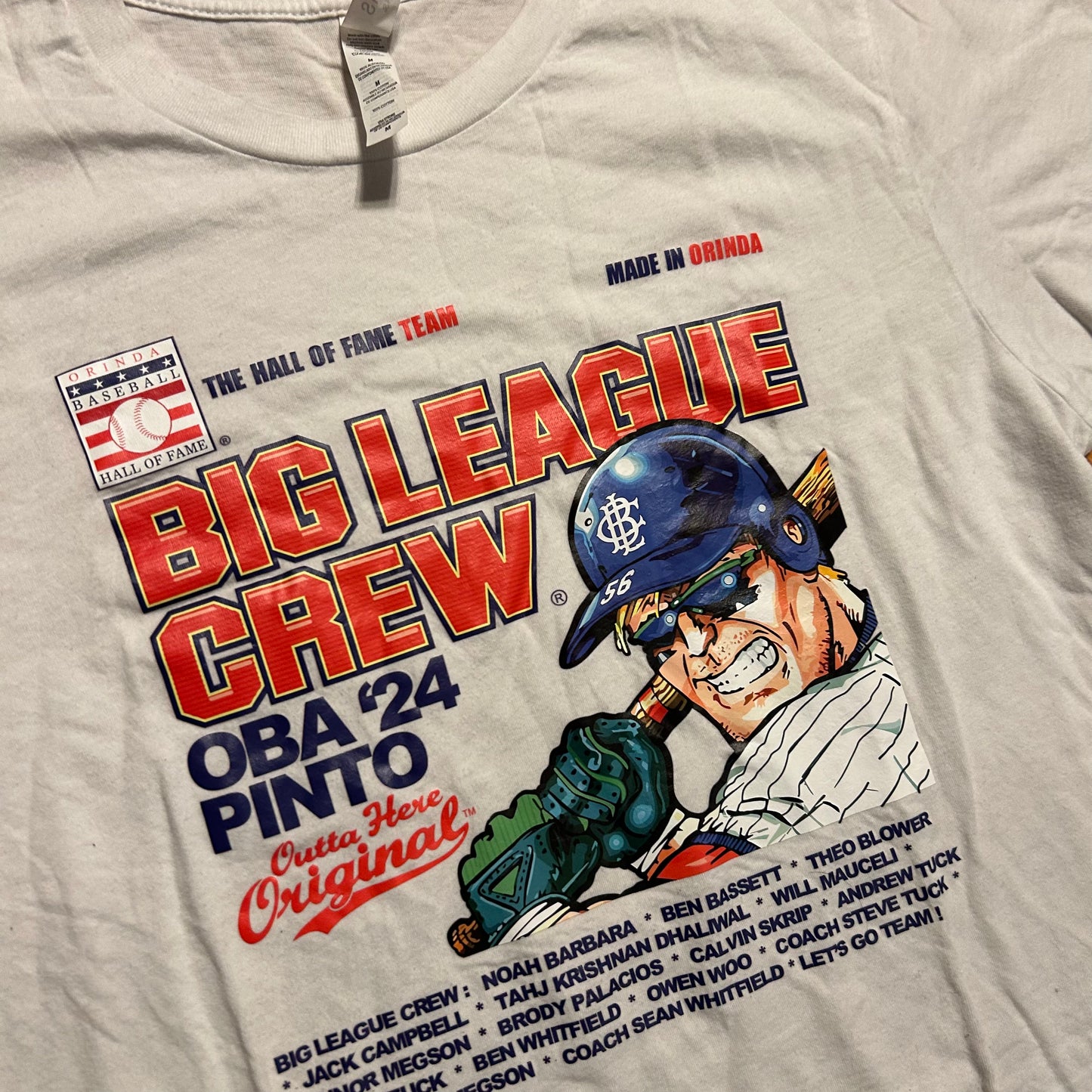 Big League Chew Parody Crew White Tshirt - Small - 19” x 27”
