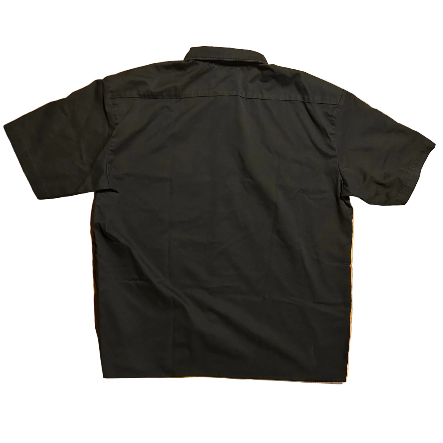 Dickies Blank Black Button Up Work Shirt - XLarge - 26” x 31”