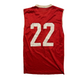 22 Red Basketball Jersey - XSmall - 17” x 27”