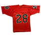Orange 28 Football Jersey Shirt - Medium - 20” x 32”
